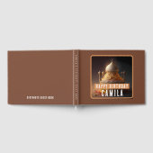 アラビアンナイトケーキ – 誕生日 ゲストブック (全面)