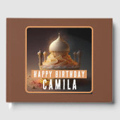 アラビアンナイトケーキ – 誕生日 ゲストブック (正面)