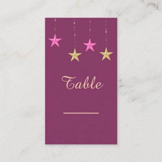 アラビアンナイトテーブルカード プレイスカード (正面)