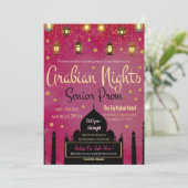 アラビアンナイトテーマシニアプロム招待状 招待状 (スタンド正面)