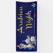 アラビアンナイトバースデーパーティバナー 横断幕 (縦)