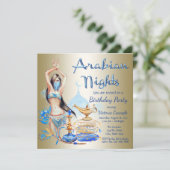 アラビアンナイトバースデーパーティ招待状 招待状 (スタンド正面)