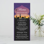 アラビアンナイトパーティーウェディングレセプション メニュー 招待状 (スタンド正面)