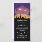 アラビアンナイトパーティーウェディングレセプション メニュー 招待状 (正面)