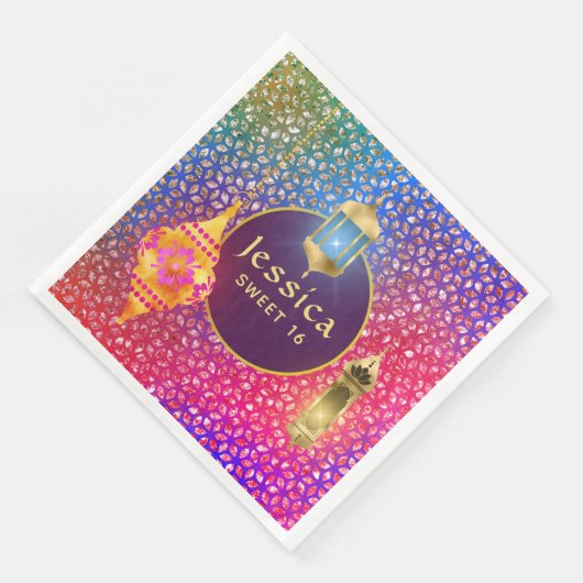 アラビアンナイトパーティー魔法ランタンパーソナライズされた (コーナー)