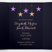 アラビアンナイトパープル&金ゴールドオールインワン結婚ズ 三つ折り招待状 (内部中)