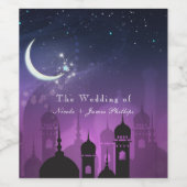 アラビアンナイトモロッコパープルムーンライトワイン ワインラベル (シングルラベル)