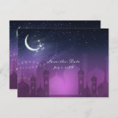 アラビアンナイトモロッコパープルムーンライト救日付 案内ポストカード (正面/裏面)