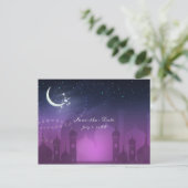 アラビアンナイトモロッコパープルムーンライト救日付 案内ポストカード (スタンド正面)
