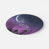 アラビアンナイトモロッコパープルムーンライト ペーパープレート (アングル)