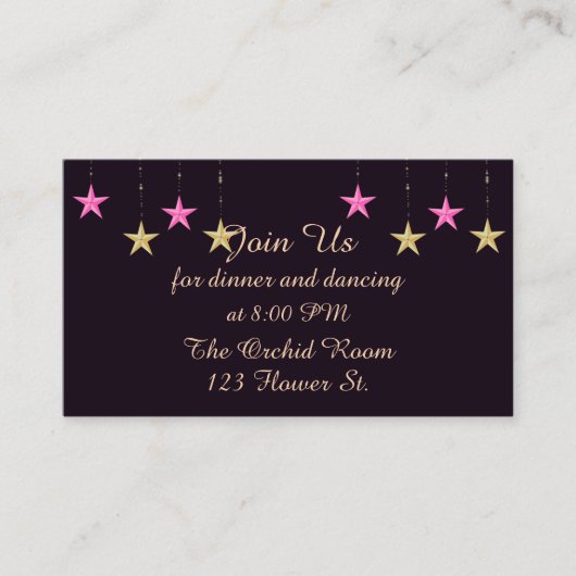 アラビアンナイト披露宴カード エンクロージャーカード (正面)