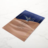 アラビアンナイト結婚テーマ 箔招待状 (回転した状態)