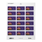 アラビアンナイト結婚プリント住所 シール (フルシート)