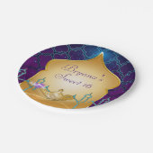 アラビアンナイト金ゴールド魔法ランプパーティー ペーパープレート (アングル)