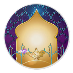 アラビアンナイト魔法ランプのモトッコ人の寝室 セラミックノブ