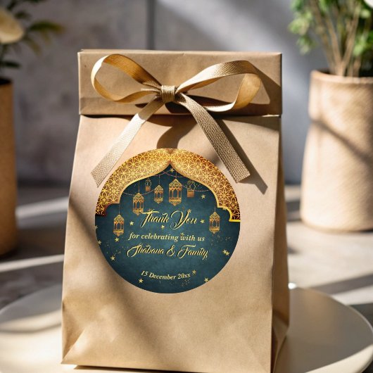アラビアンナイト メンディ ヘンナ お祝い 記念品 ラウンドシール