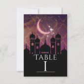 アラビアンナイト モロッカン 中東風 テーブルナンバー (正面)