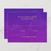 アラビアンナイトRSVPの応答カード 出欠カード (正面/裏面)