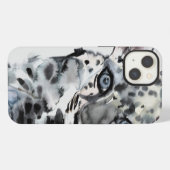 アラビアンヒョウ 生後間もない子 iPhoneケース (裏面横)