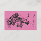 アラビアンベリーダンサーヴィンテージアートサンダーコーブ 名刺 (裏面)