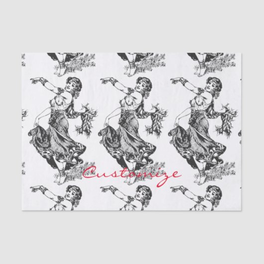 アラビアンベリーダンサーヴィンテージアートサンダーコーブ 薄葉紙 (正面)