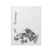 アラビアンベリーダンサーヴィンテージアートサンダー_コーブ ノートパッド (回転)