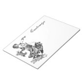 アラビアンベリーダンサーヴィンテージアートサンダー_コーブ ノートパッド (アングル)