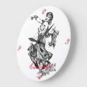 アラビアンベリーダンサーヴィンテージアートサンダー_コーブ ラージ壁時計 (傾斜)