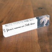 アラビアンホースポートレート机用ネームプレート デスクネームプレート (側面)