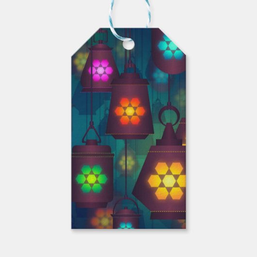 アラビアンランタンズミドルイースタンデザイン ギフトタグ (正面)