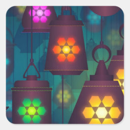 アラビアンランタンズミドルイースタンデザイン スクエアシール