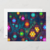 アラビアンランタンズミドルイースタンデザイン ポストカード (正面/裏面)