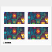 アラビアンランタンズミドルイースタンデザイン 長方形シール (シート)