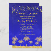 アラビアン·ナイツがスイート16バースデー·パーティーを開催 招待状 (正面/裏面)