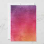 アラビアン·ナイツ·ピンク·アンド·金ゴールド·ベビー·シャワー 招待状 (裏面)