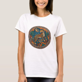 アラビアン レオパード マンダラ エキゾチック デザート アート Tシャツ