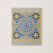 「アラビア人からのアルハンブラからのモザイクデザイン、 ジグソーパズル (縦)