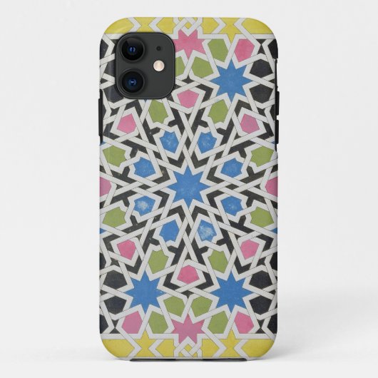 「アラビア人からのアルハンブラからのモザイクデザイン、 Case-Mate iPhoneケース (裏面)