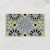 「アラビア人からのアルハンブラのモザイク模様の歩道、 名刺 (裏面)