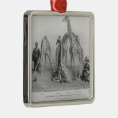 アラビア人を持つキリン メタルオーナメント (右)