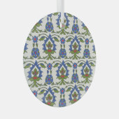 アラビア伝統的語： Iznik Tileシームレス。 ガラスオーナメント (正面右)