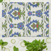 アラビア伝統的語: Iznik Tileシームレス。 キッチンタオル (折り畳み)