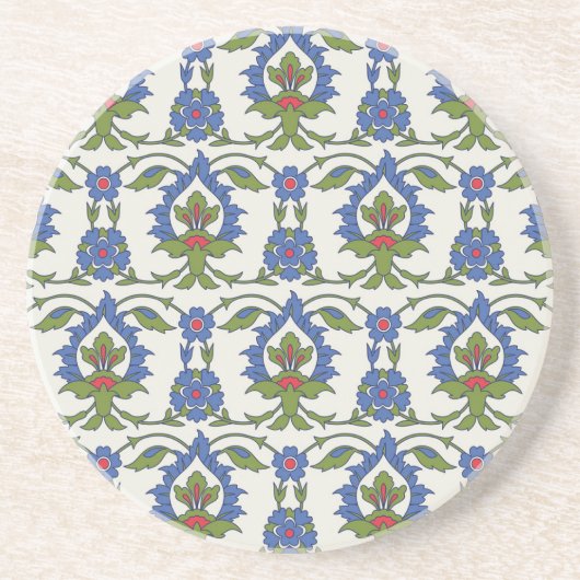 アラビア伝統的語: Iznik Tileシームレス。 コースター (正面)