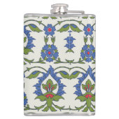 アラビア伝統的語： Iznik Tileシームレス。 フラスク (裏面)