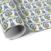 アラビア伝統的語： Iznik Tileシームレス。 ラッピングペーパー (ロールコーナー)