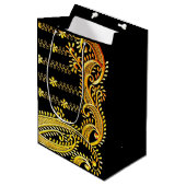 アラビア刺繍 ミディアムペーパーバッグ (正面アングル)