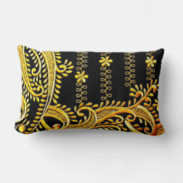 アラビア刺繍 ランバークッション