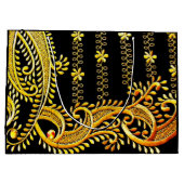 アラビア刺繍 ラージペーパーバッグ (裏面)