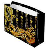 アラビア刺繍 ラージペーパーバッグ (裏面アングル)