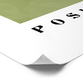 アラビア前向き書簡ミニマル主義者で ポスター (角)